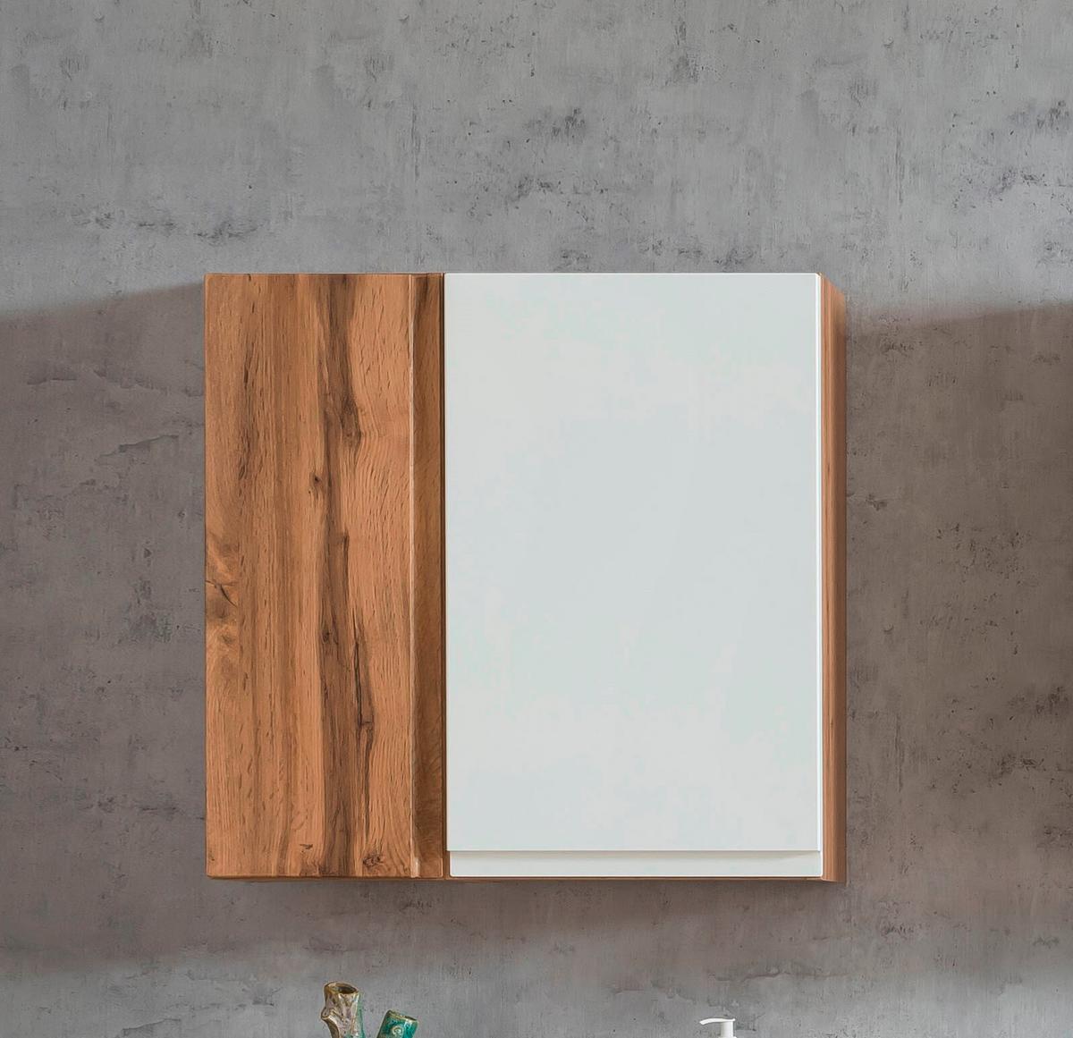 Hängeschrank Varese ca. 65x64 cm Weiß/Eiche - Eiche Wotan/Weiß, MODERN, Holzwerkstoff (65/64/20cm) - Held