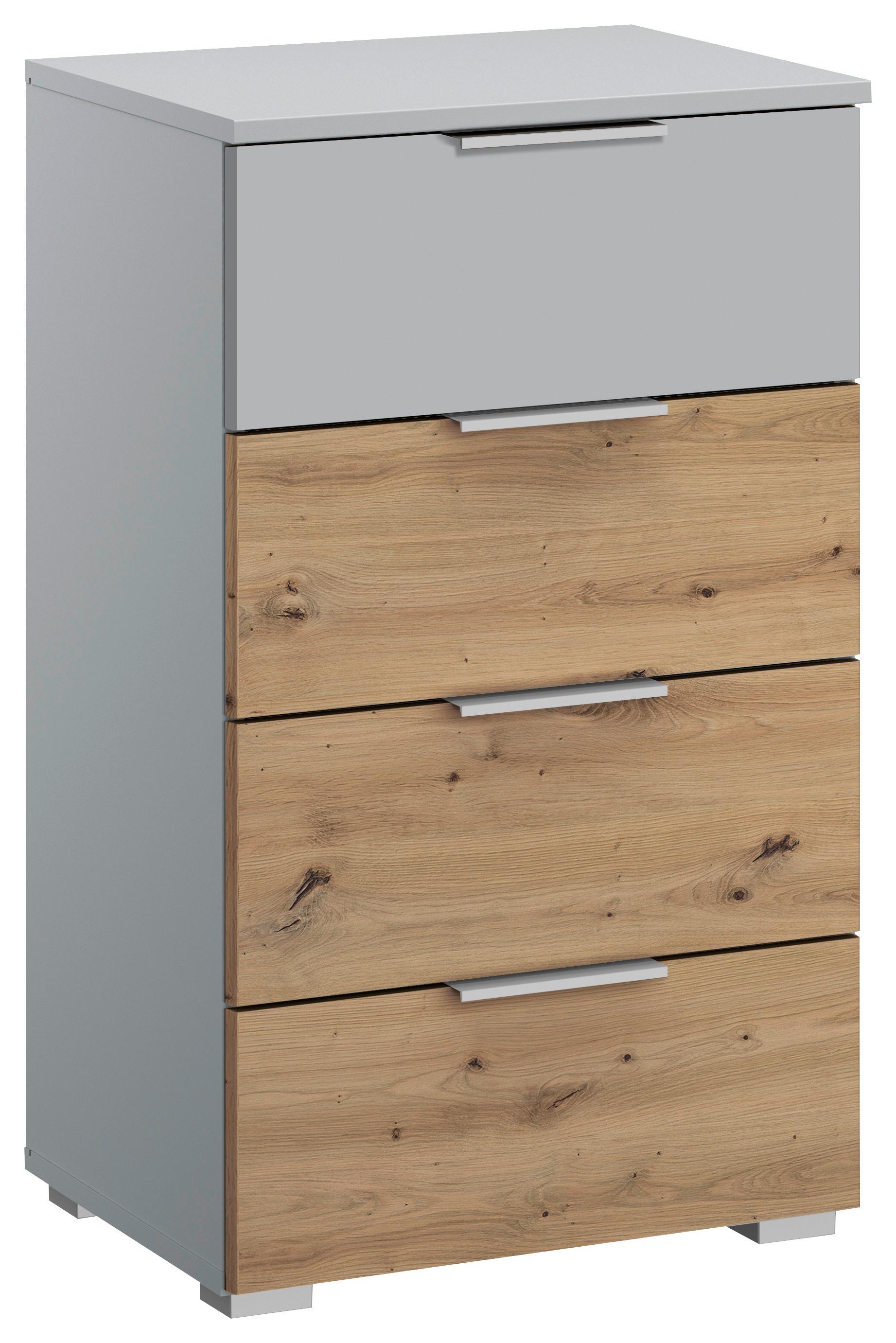 Noptiera Alabama - gri deschis/stejar Artisan, Modern, material pe bază de lemn (47/81/42cm)