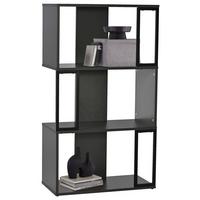 Regal Marbella Grau - Schwarz, MODERN, Holzwerkstoff/Metall (60/106/30cm) - Mömax