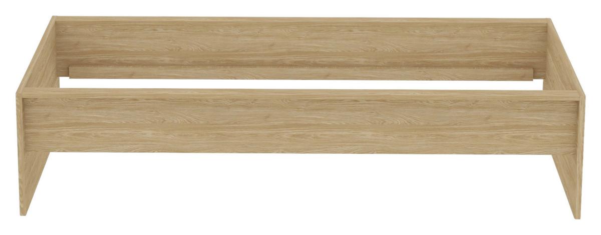 Bettrahmen Unit 90 in Eichefarben - Eichefarben, Konventionell, Holzwerkstoff (90/200cm) - Based