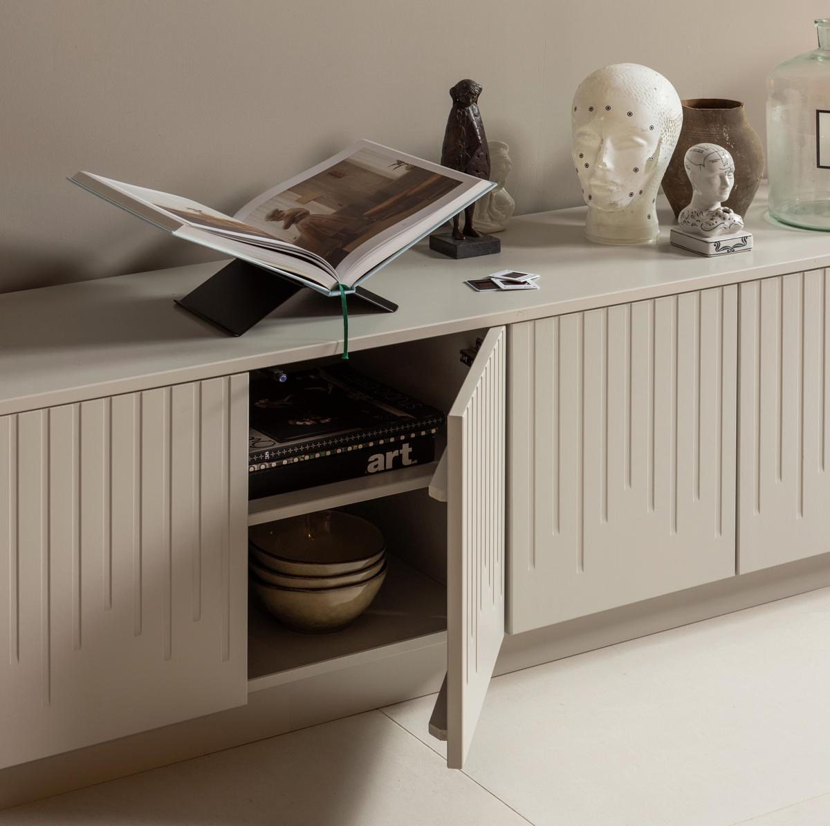 Lowboard Pencil Hellgrau - Hellgrau, Design, Holz (180/52/40cm) - Livetastic