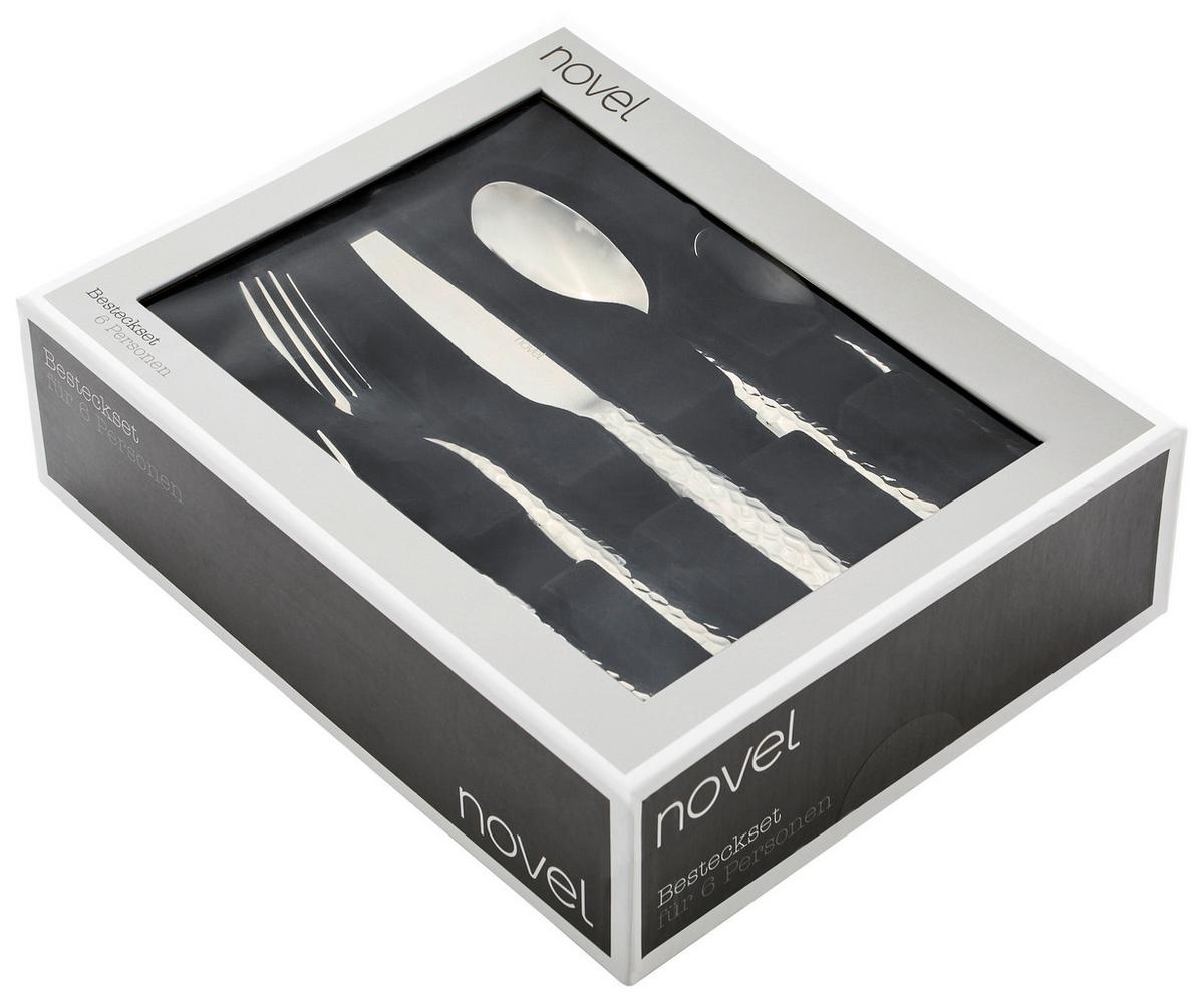 ZESTAW SZTUĆCÓW CRAFTED - kolor stalowy, Konventionell, metal - Novel