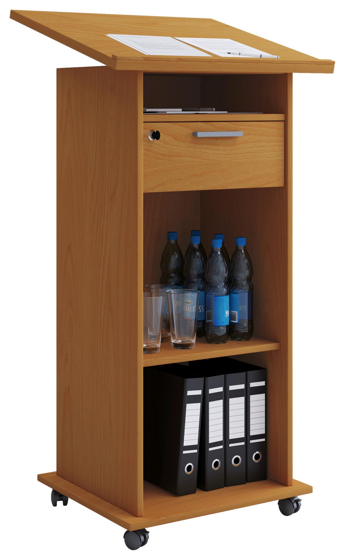 Stoječi Pult Meeta, Bukev - barve bukve, Basics, leseni material (60/50/120cm) - MID.YOU