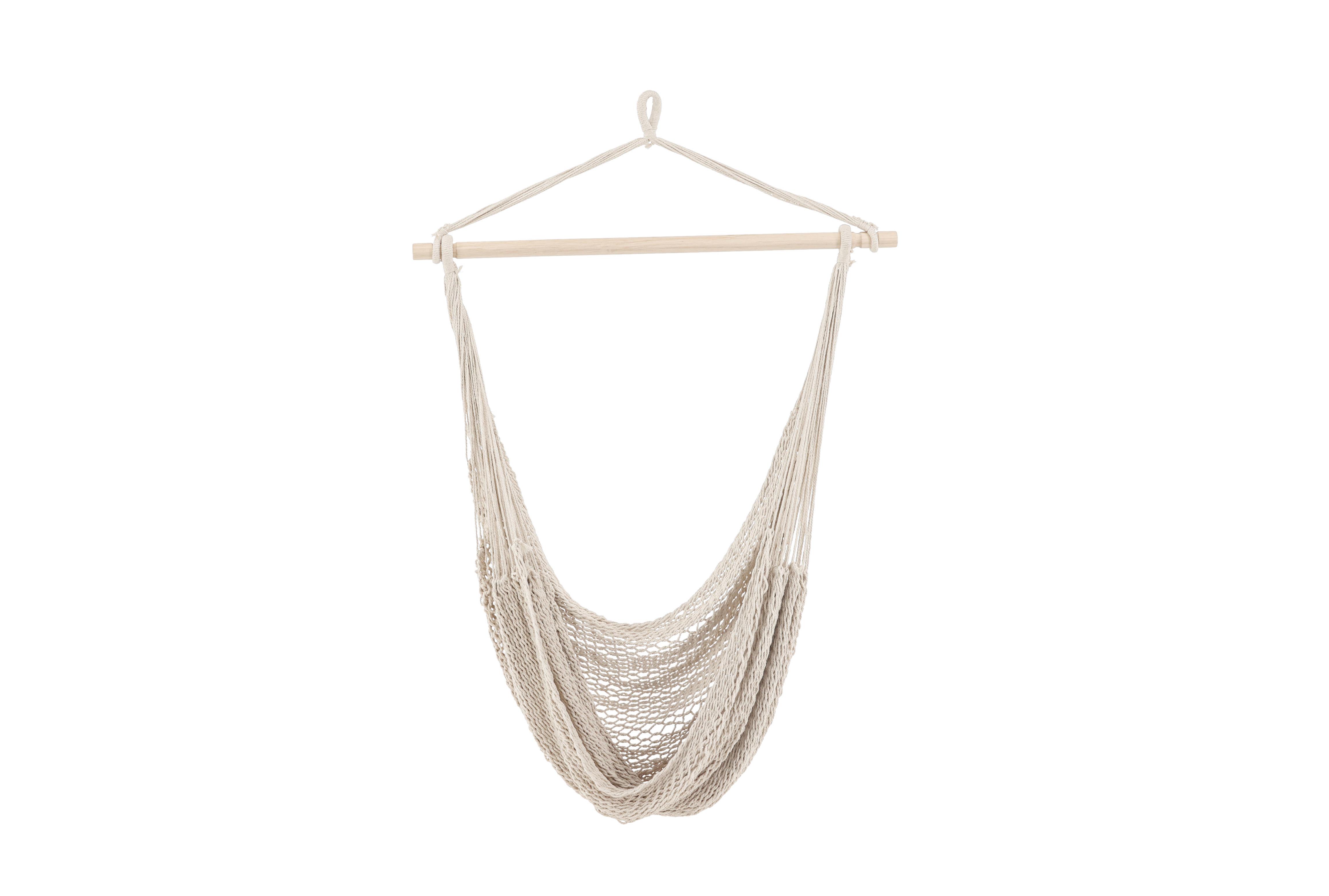 Hängesessel Kalino ca. 110x135x34 cm Weiß - Weiß, KONVENTIONELL, Textil (110/135/34cm) - Gardenson