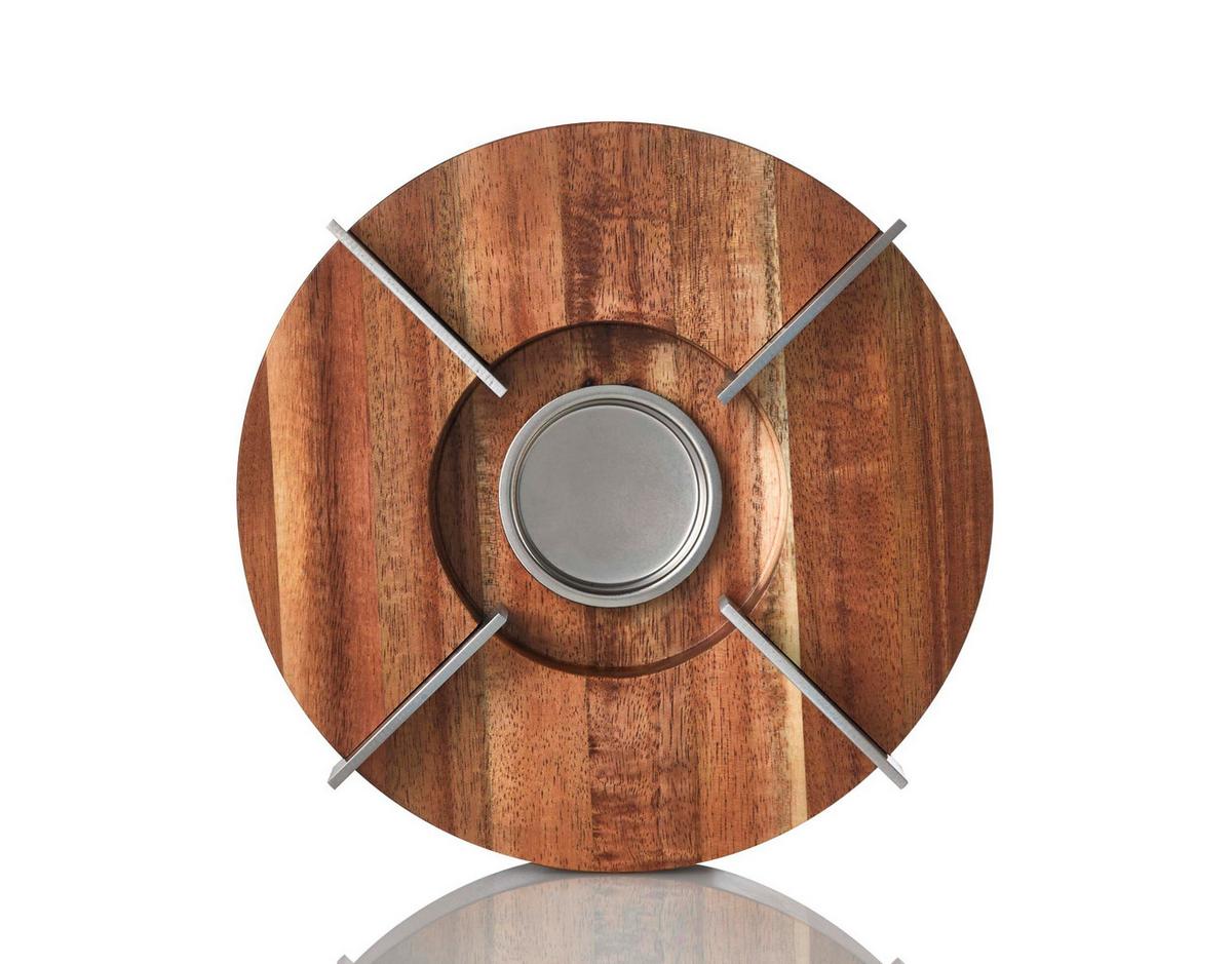 PODGRZEWACZ TK51 - kolor akacjowy, Design, metal/drewno (16/5,5cm) - AdHoc