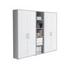 Aktenschrank Office Edition Sw Set 10 Grau/Weiß - Weiß/Grau, MODERN, Holzwerkstoff (212,9/185,6/33cm) - MID.YOU