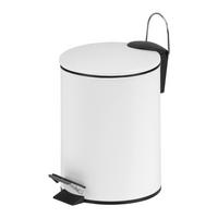 Kosmetikeimer Noah Weiß Ca. 3 L - črna/bela, Moderno, kovina/umetna masa (17/25cm) - Mömax