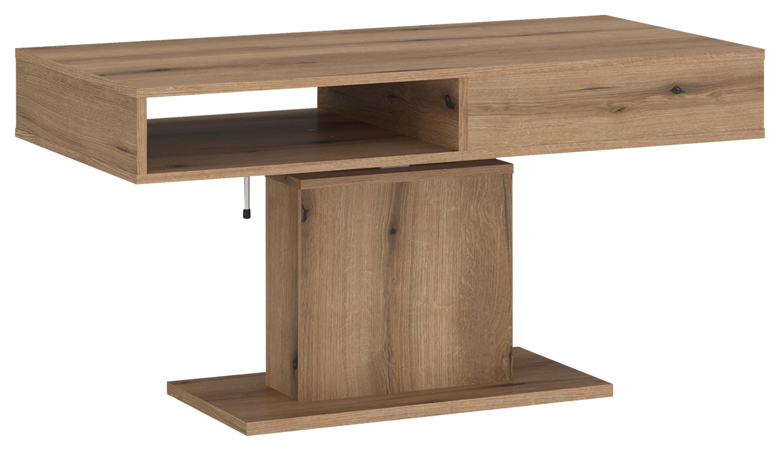 Stolić Cortado - boje hrasta, Moderno, drvni materijal (110/59,6-79,6/65cm) - Modern Living