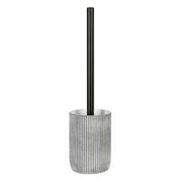 KOMPLET DO WC ANTELLA - czarny/szary, Konventionell, tworzywo sztuczne/metal (9,5/37/9,5cm) - Schöner Wohnen