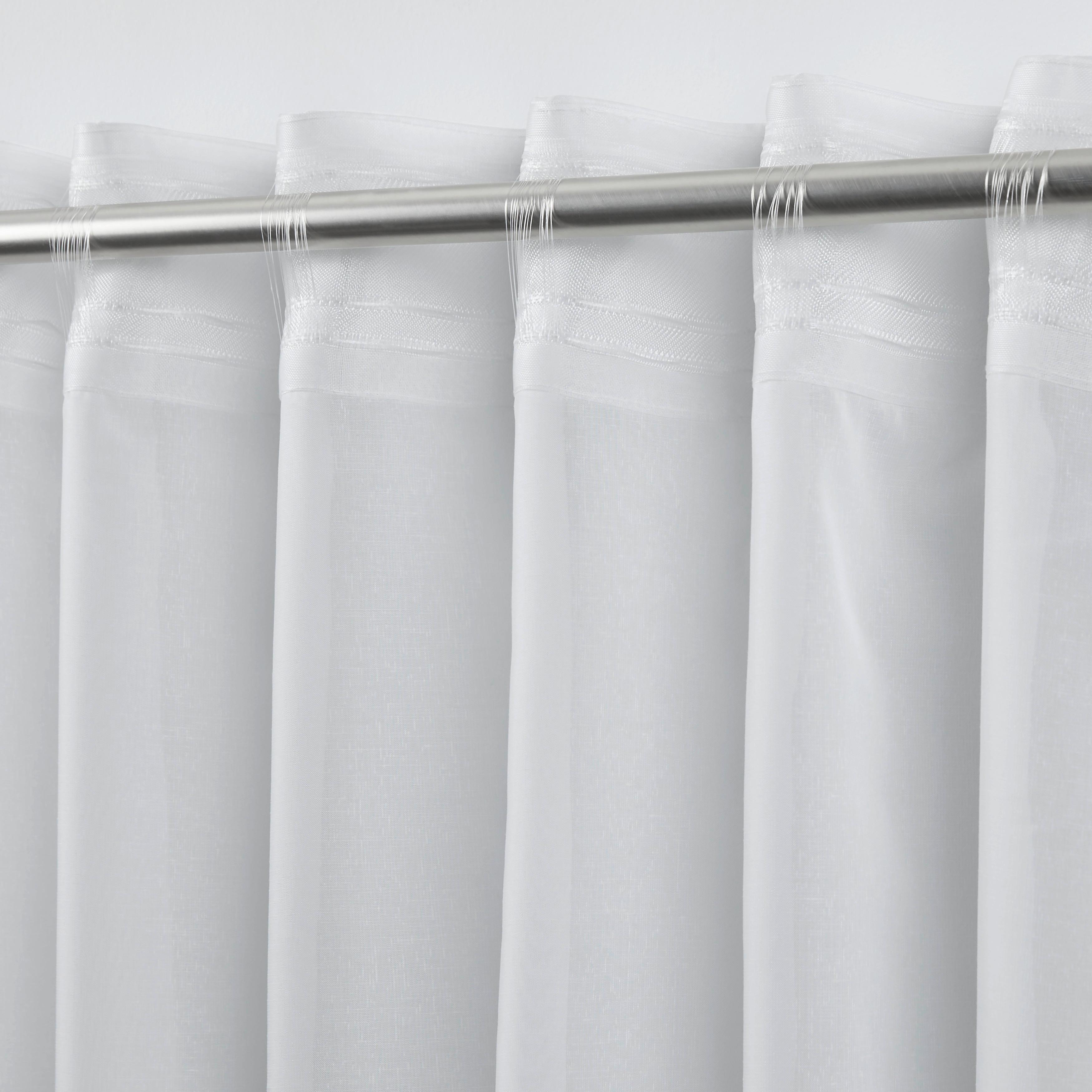 GARDINLÄNGD LEO TRANSPARENT 2 STK. -AKT- - naturfärgad, Klassisk, textil (140/255cm) - Premium Living