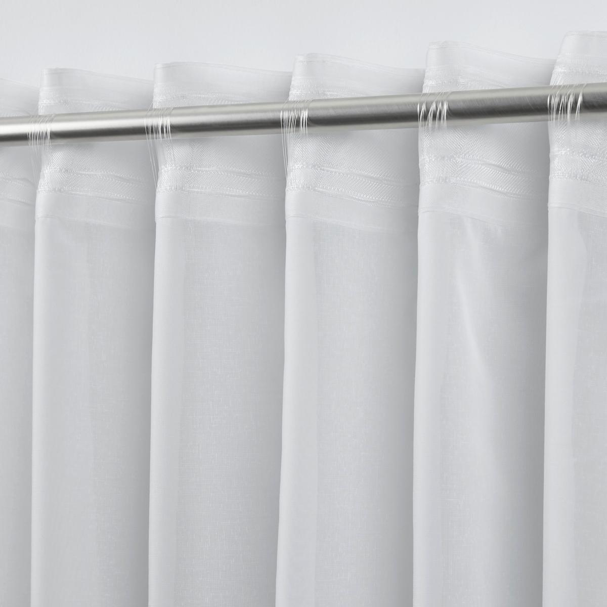 Kombivorhang Leo in Transparent, 2 Stk. - Naturfarben, KONVENTIONELL, Textil (140/255cm) - Premium Living