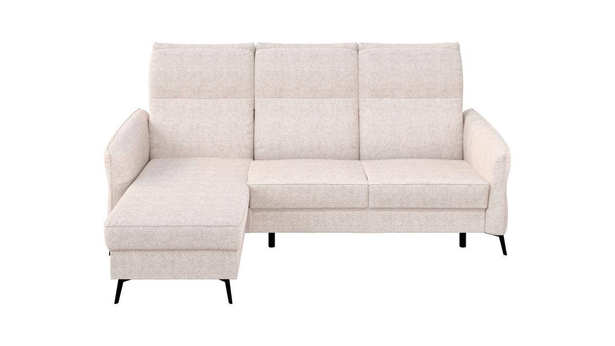 Sarokkanapé Ágyfunkcióval Viva - bézs, Konventionell, faalapú anyag/textil (167/88-109/247cm) - Premium Living