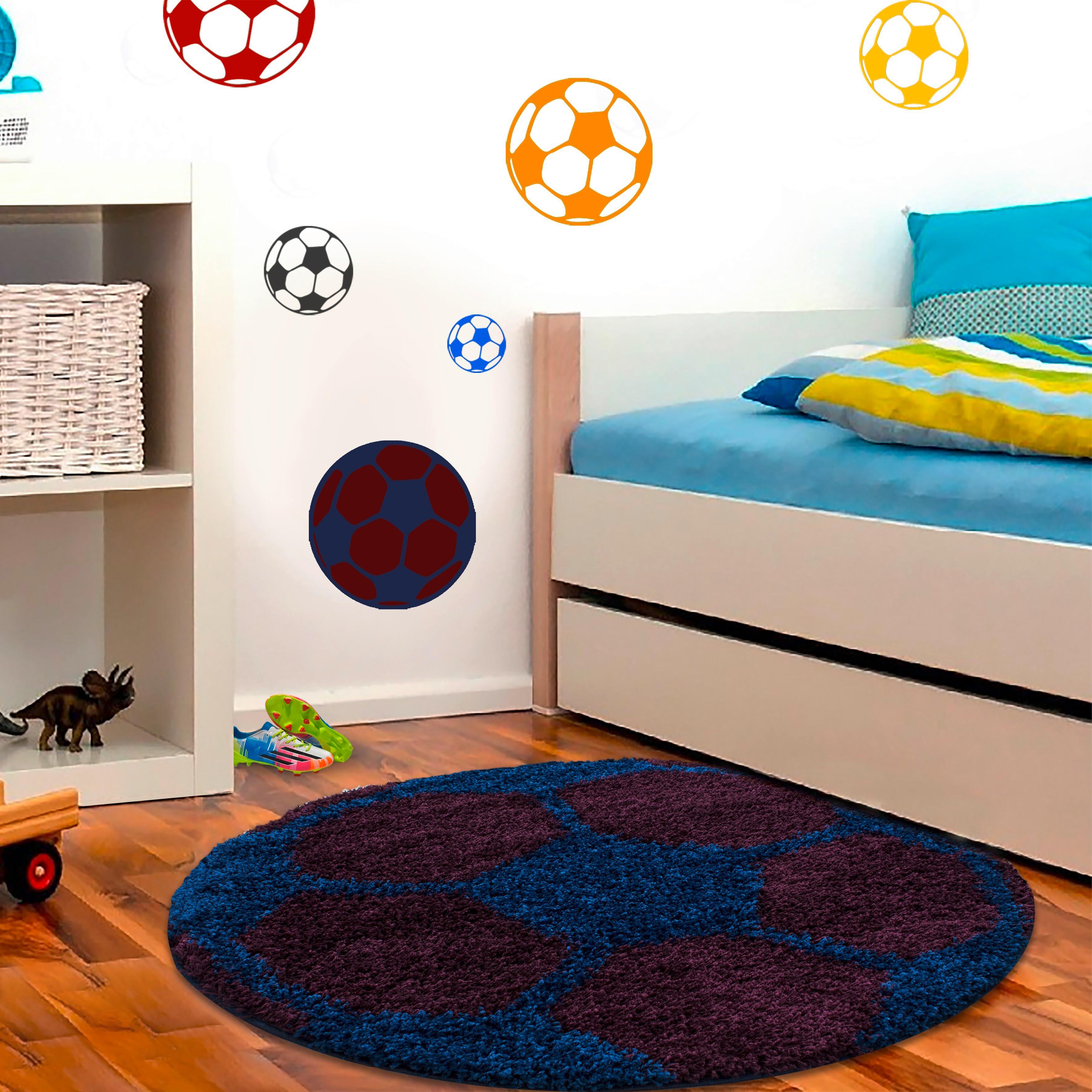 Kinderteppich Fun Dunkelblau Ø ca. 120cm - Dunkelblau, Trend, Textil (120/120cm) - Ben'n'jen
