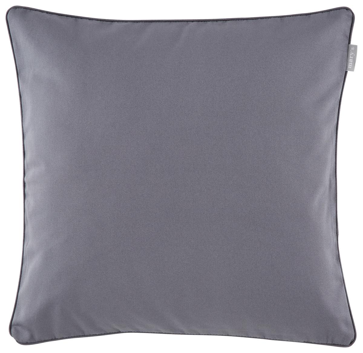 Kissenhülle Steffi Anthrazit ca. 50x50cm - Anthrazit, KONVENTIONELL, Textil (50/50cm) - Mömax