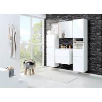 Badezimmer Cardiff ca. 60 cm Weiß mit LED - Weiß, Design, Holzwerkstoff (60cm) - Held
