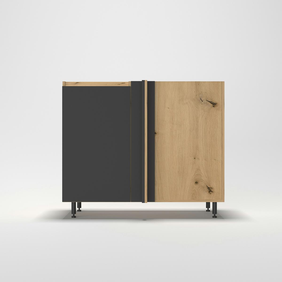 Alsó Sarokszekrény Toscana - Artisan tölgy/szürke, Modern, faalapú anyag (110-115/87/56cm)