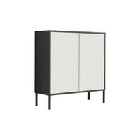 Kommode Mailand Typ 4 Anthrazit/Weiß - Anthrazit/Weiß, MODERN, Holzwerkstoff/Metall (79/86/33cm) - MID.YOU