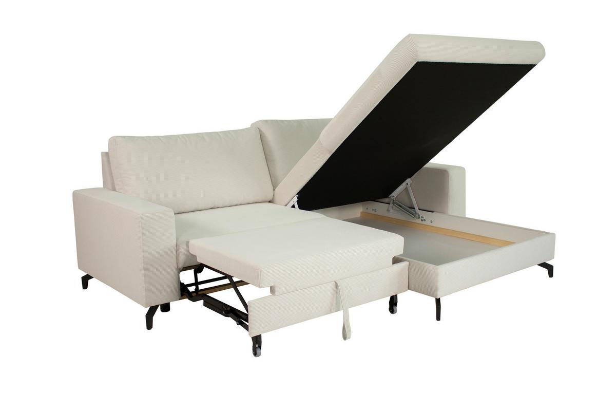 Kutna Garnitura Clara - krem, Moderno, tekstil (240/177cm)
