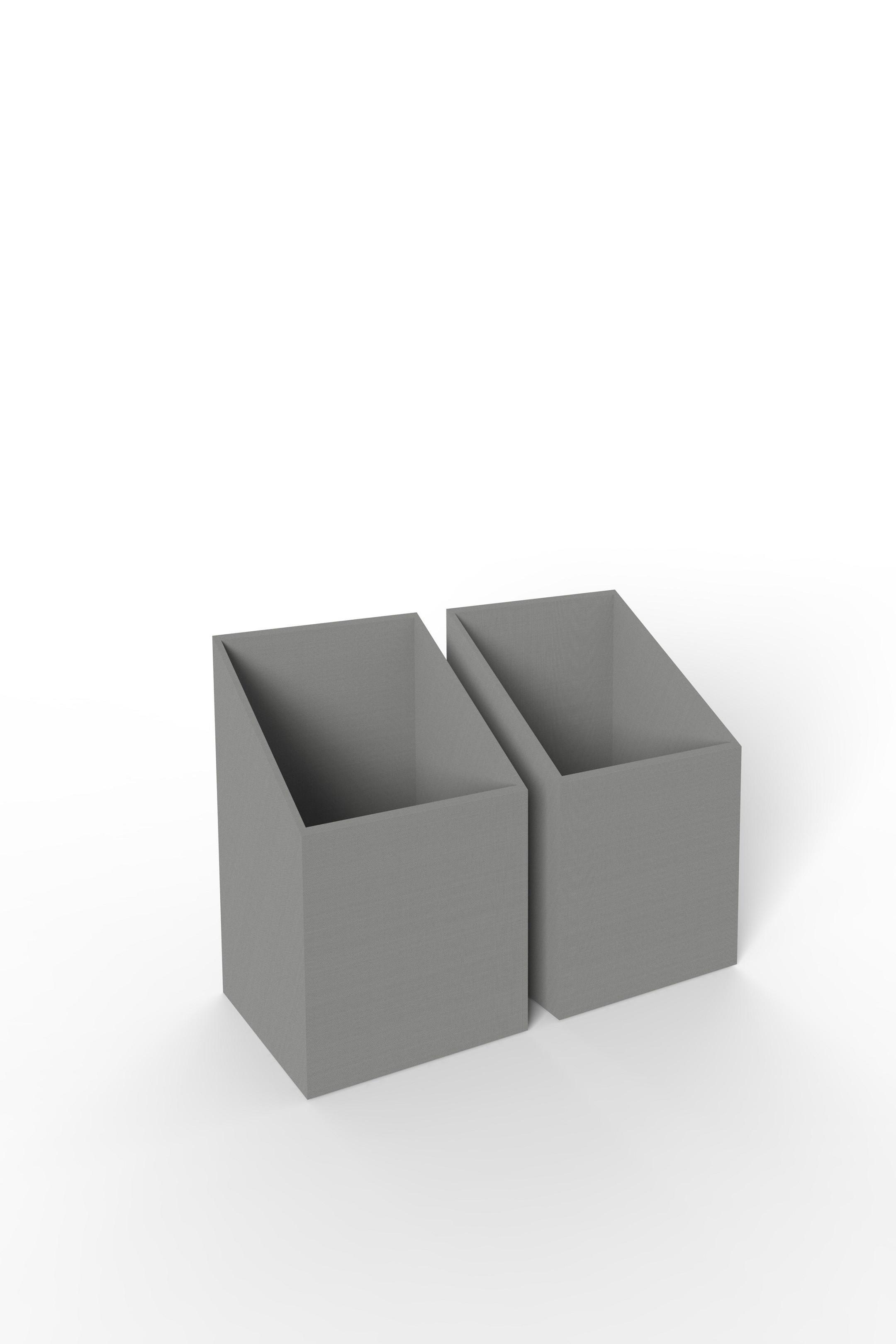 Szennyestároló Box Szekrénybe Mrk - szürke, Konventionell, textil - Mömax