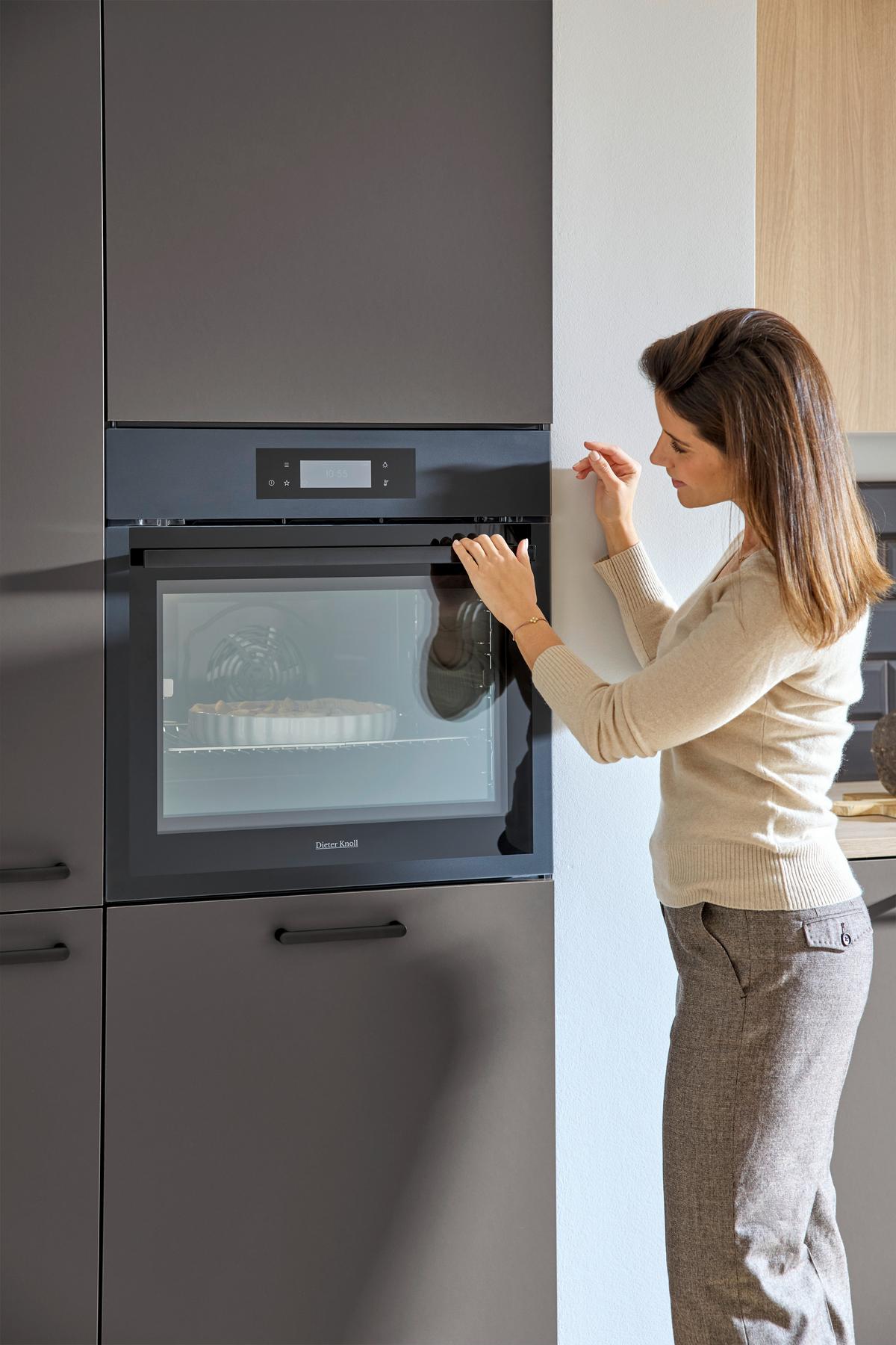 Einbaubackofen DKB39906MK Schwarz - Schwarz, Basics, Glas/Metall (59,4/59,4/56,9cm) - Dieter Knoll