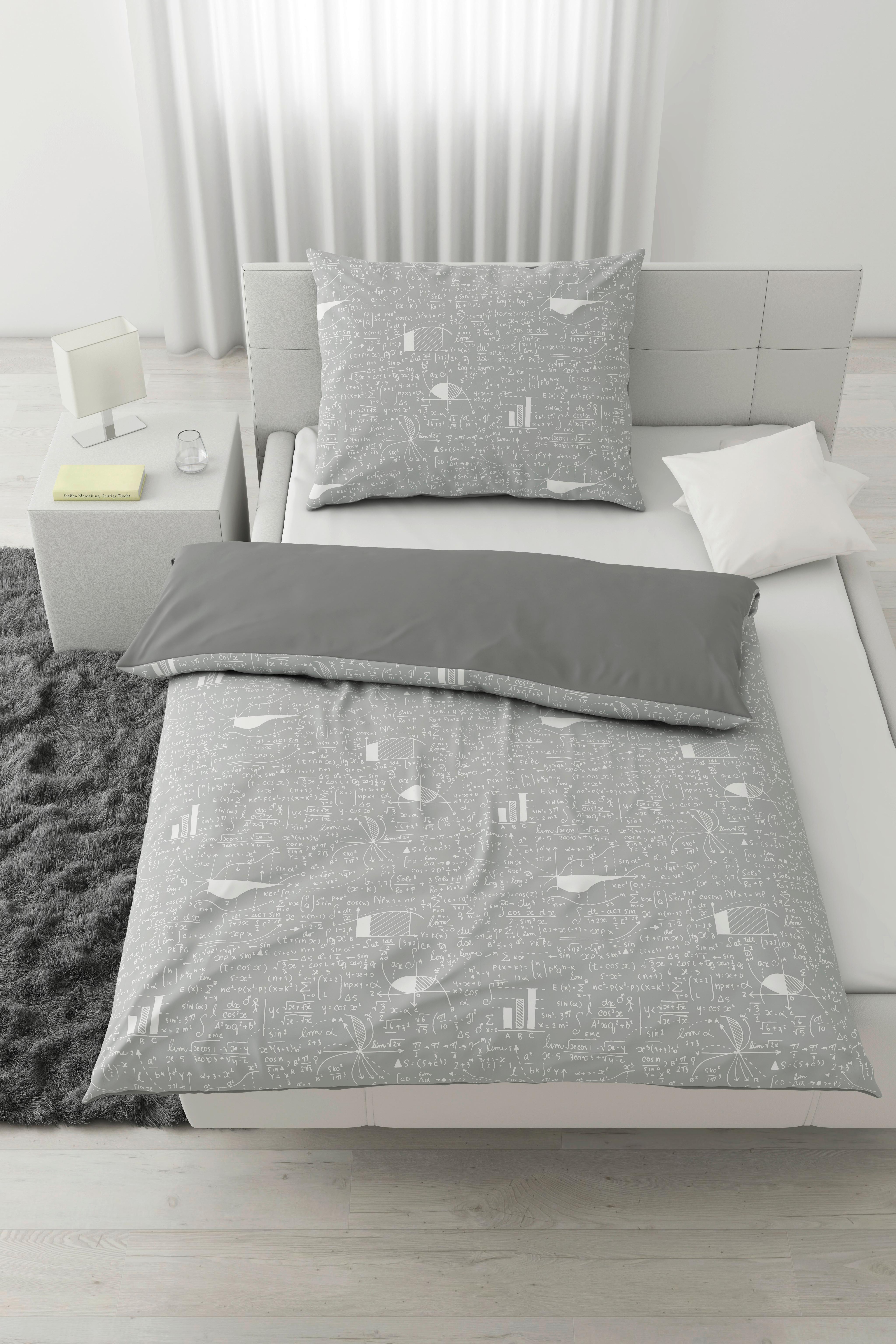 Bettwäsche Sheldon in Grau ca. 140x200cm - Grau, Textil (140/200cm) - Modern Living