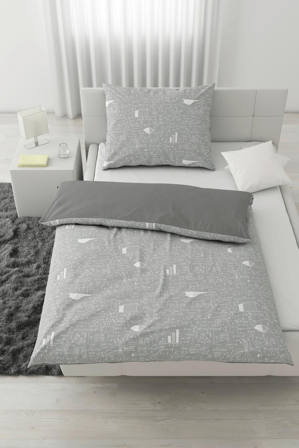 Bettwäsche Sheldon in Grau ca. 140x200cm - Grau, Textil (140/200cm) - Modern Living