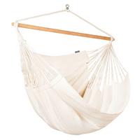 Hängesessel Kingsize Hammock Chair Weiß - Weiß, KONVENTIONELL, Holz/Textil (140/170/210cm) - La Siesta