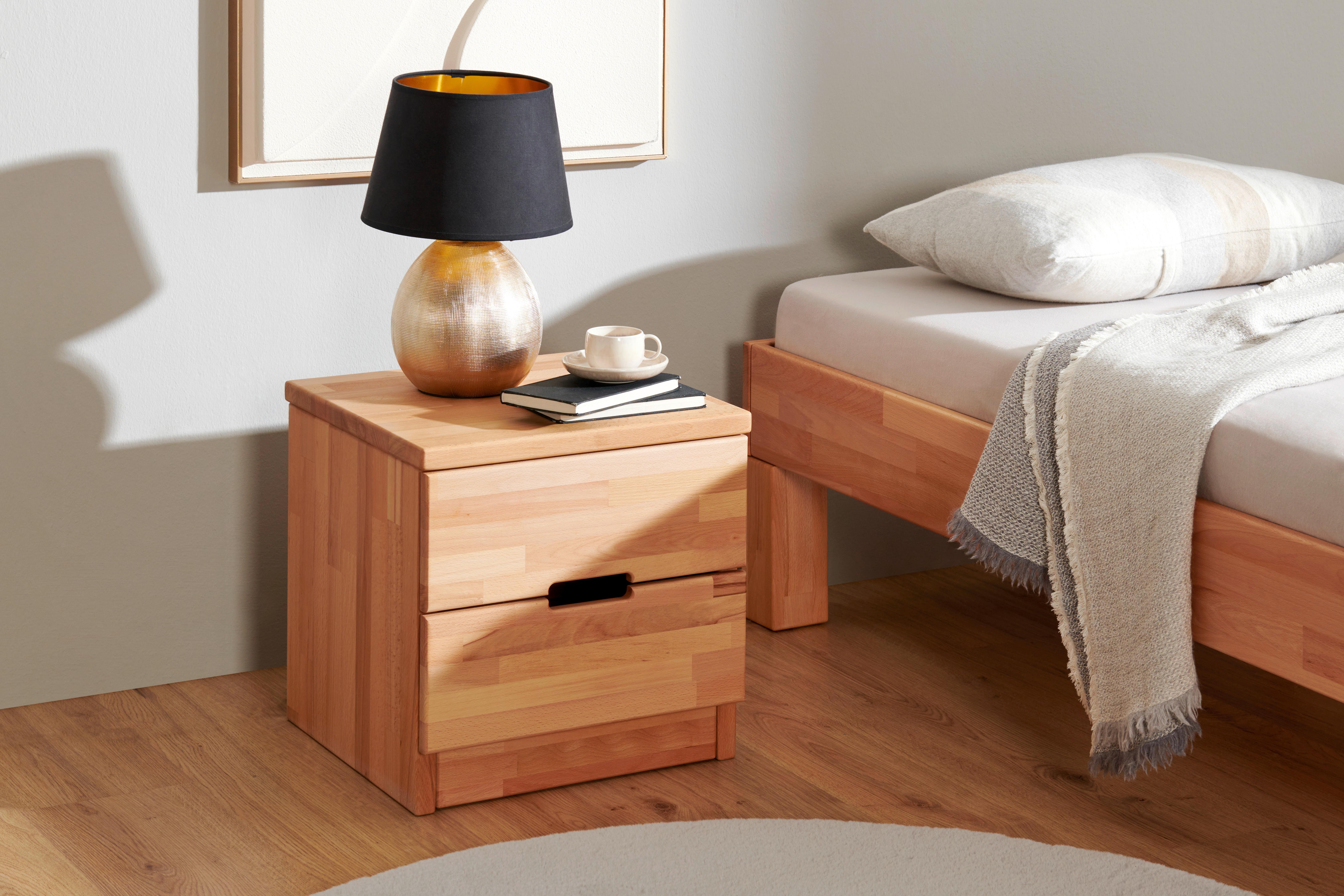 SZAFKA NOCNA ELSA - Natur, drewno (40/40/40cm) - MID.YOU