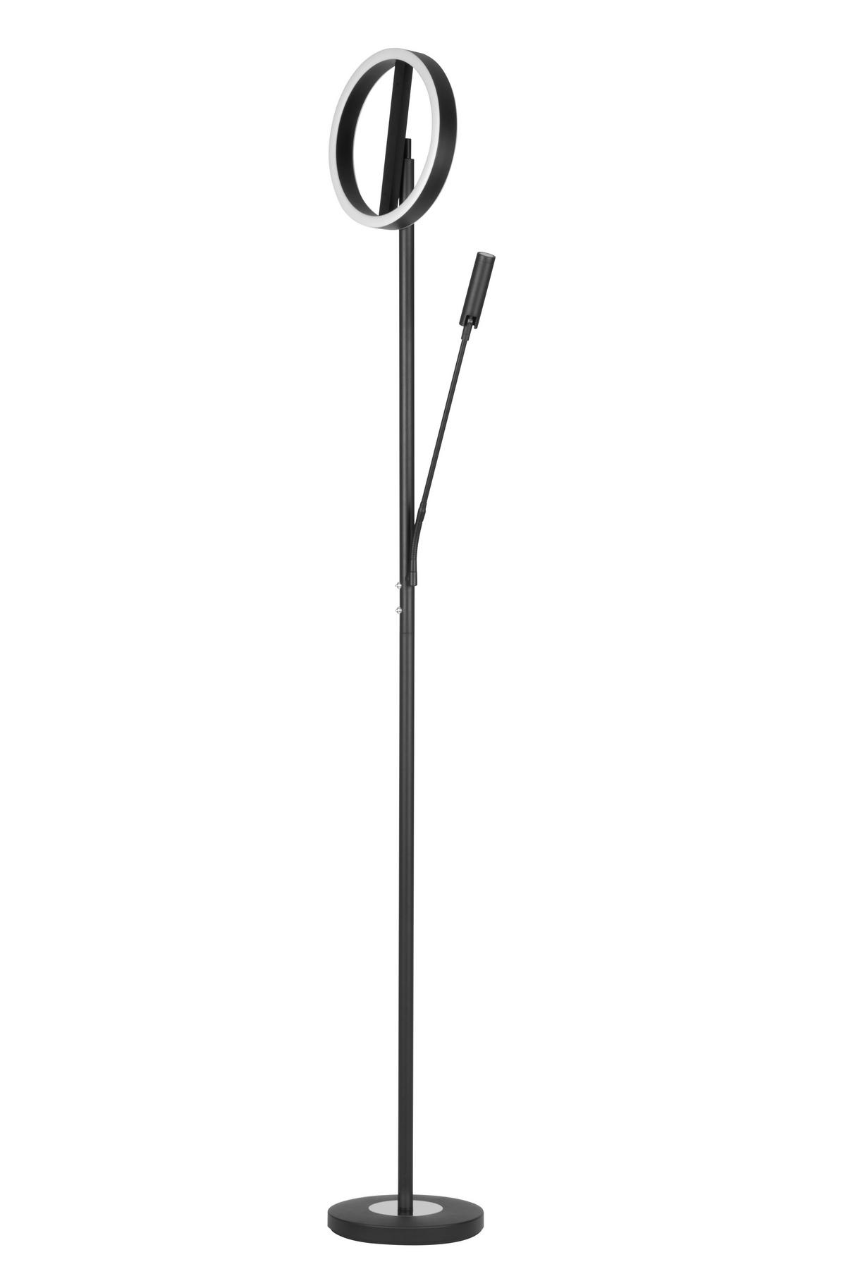 LAMPA LED OŚWIETLAJĄCA SUFIT WORTHING *SBN* - czarny/biały, Design, tworzywo sztuczne/metal (28/180cm) - Novel