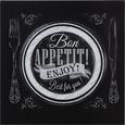 Glasbild Bon Appetit, ca. 30x30x2cm - Multicolor, MODERN, Glas (30/30/2cm) - Mömax modern living