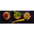 Glasbild Tris Di Pasta, ca. 30x80x2cm - Multicolor, MODERN, Glas (30/80/2cm) - Mömax modern living
