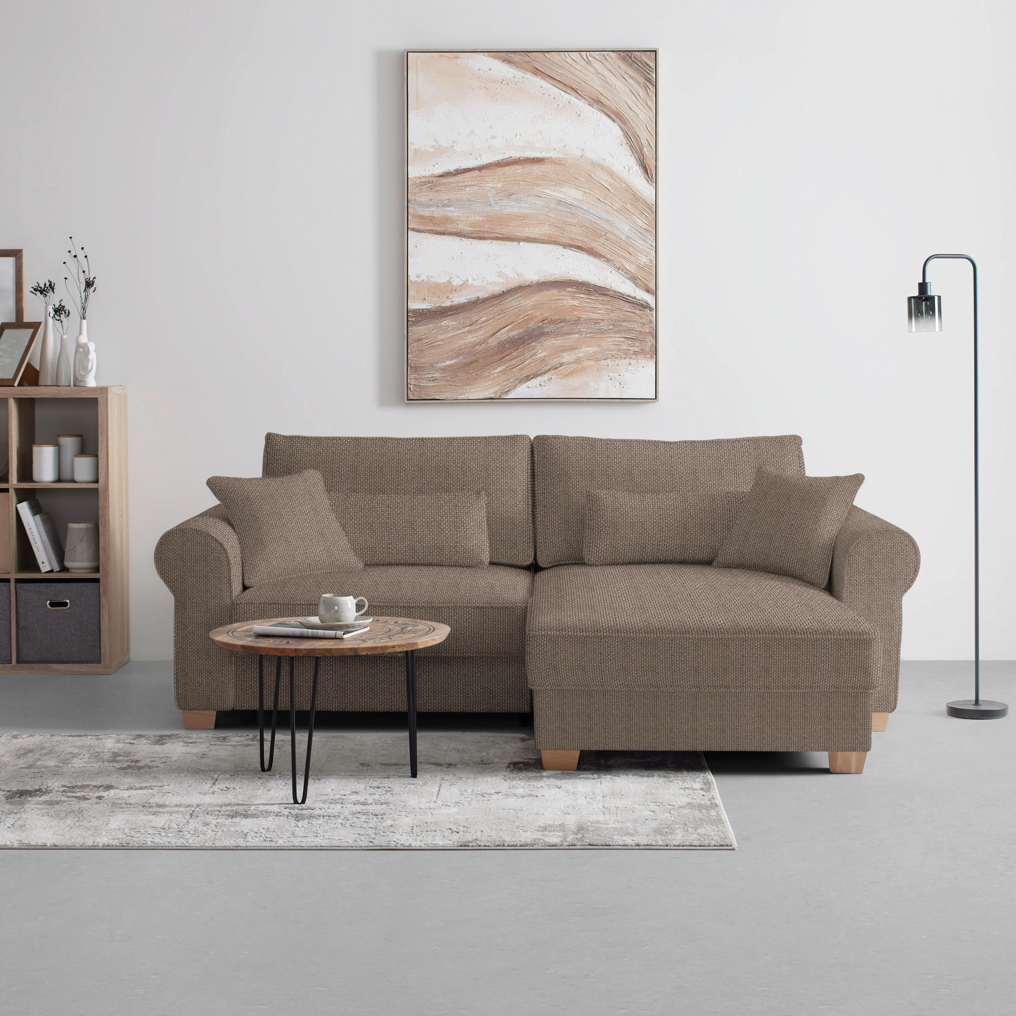 Wohnlandschaft Angelo Braun - Braun, MODERN, Holz/Holzwerkstoff (255/92/185cm) - Mömax