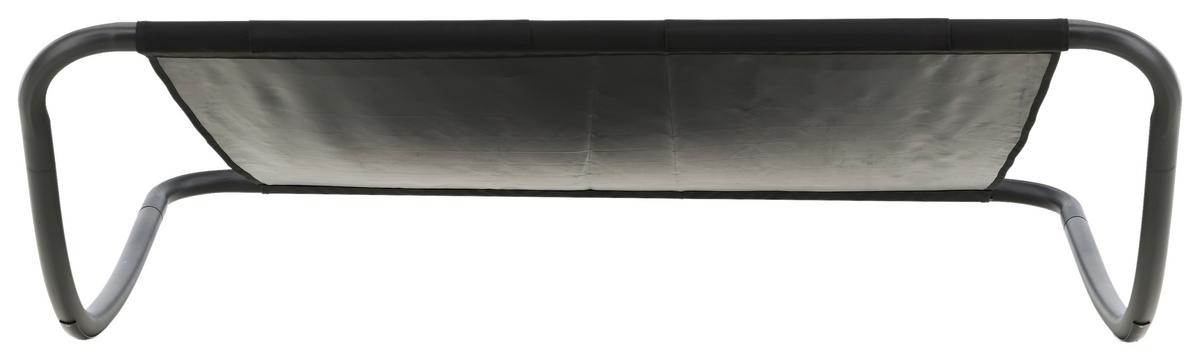 Sonnenliege Gordo ca. 180x48x200 cm Schwarz - Schwarz, KONVENTIONELL, Textil/Metall (180/48/200cm) - Gardenson