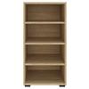Regal Unit-Elements Maxi - boje hrasta/crna, Moderno, drvni materijal (45,6/89,6/40cm) - Based