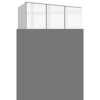 Ormar S Klasičnim Vratima Clack - bijela/bijela visoki sjaj, Basics, drvni materijal (135/199/58cm) - Modern Living