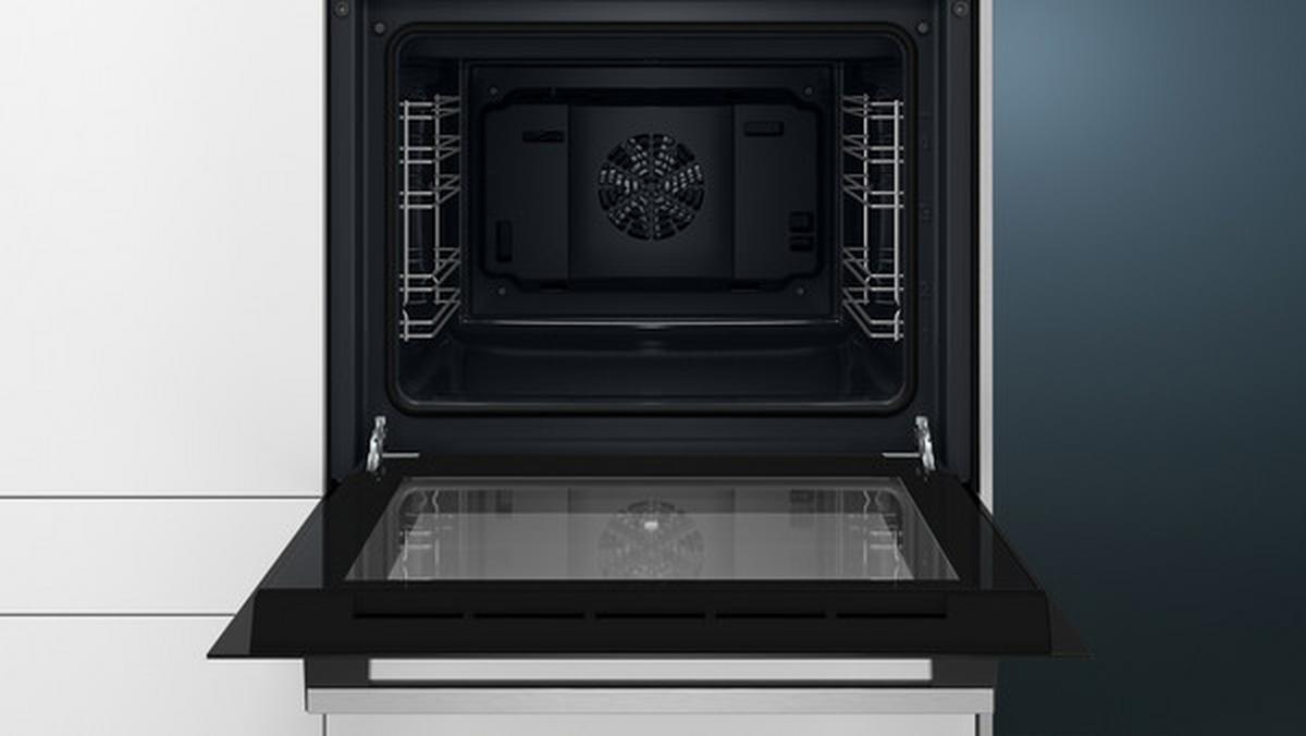 Einbauherd HE010FBA0 Schwarz/Edelstahl - MODERN (59,4/59,5/54,8cm) - Siemens