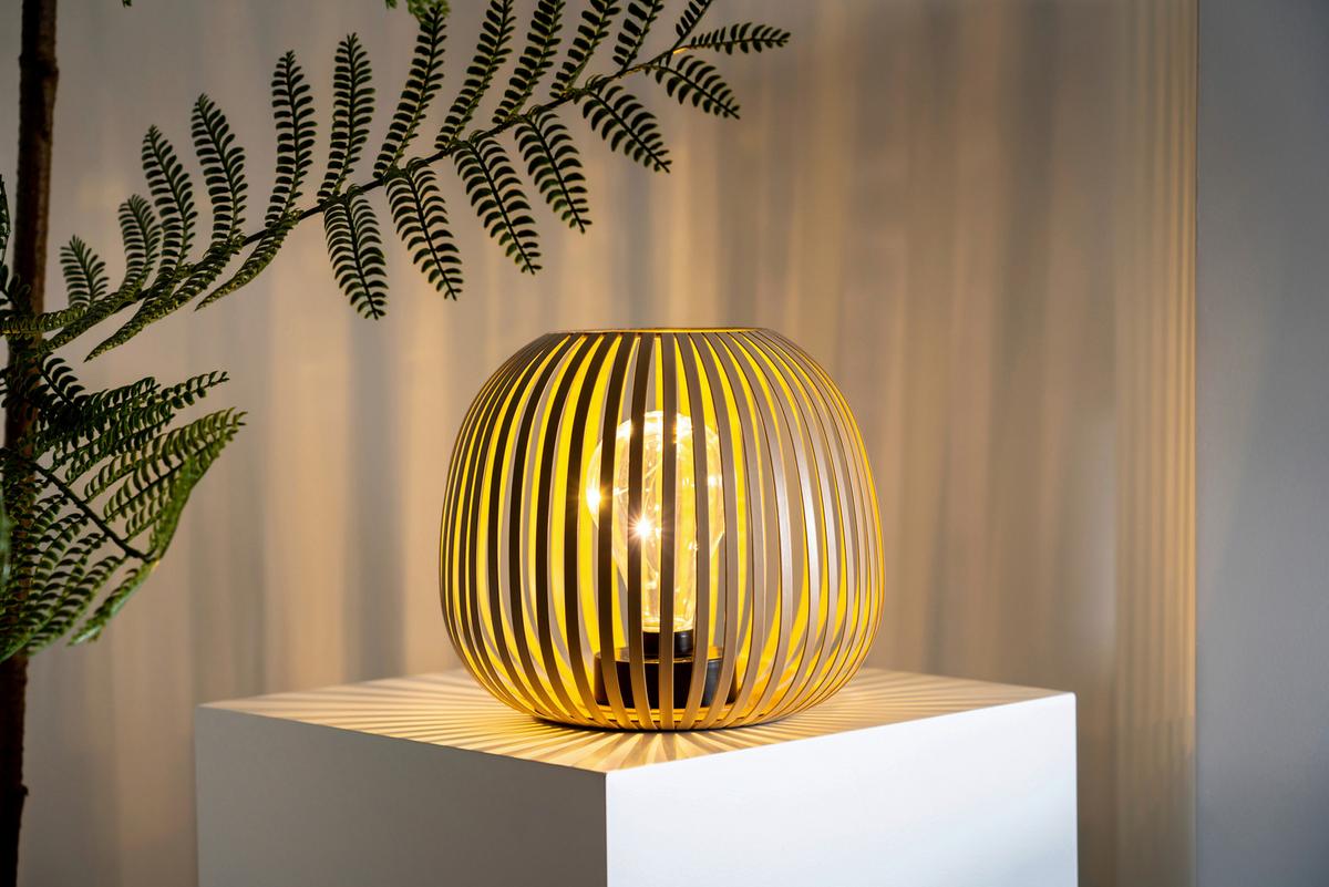 LAMPA SOLARNA DOTTI - kolor naturalny/przejrzysty, Basics, tworzywo sztuczne/metal (20/18cm) - Ambia Garden