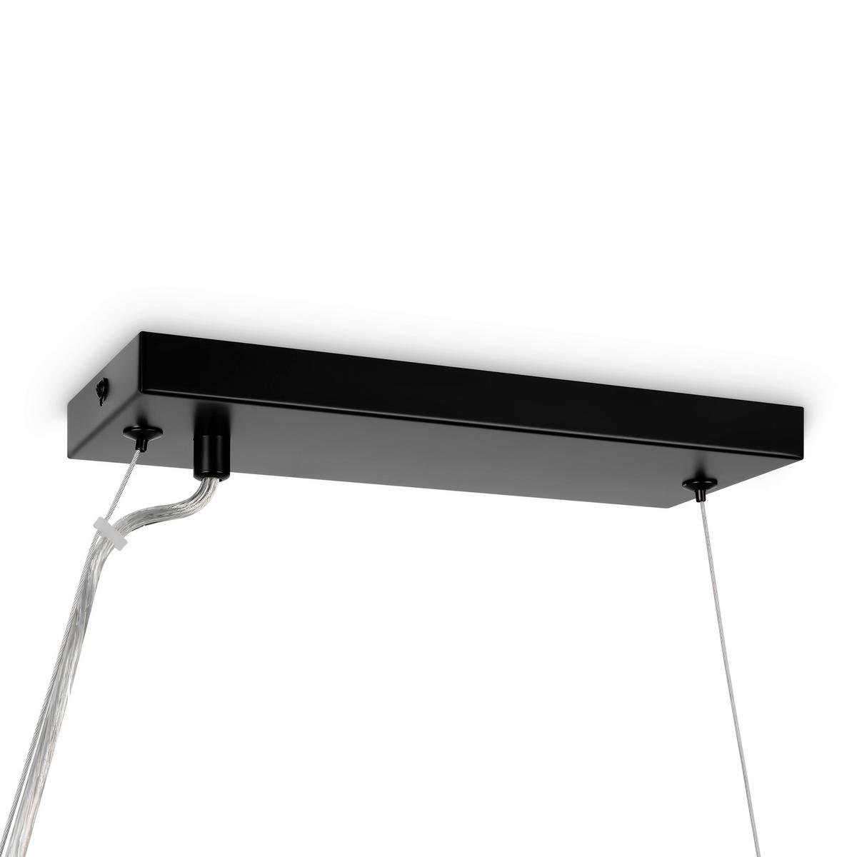 Pendelleuchte Dallas Schwarz max. 28 Watt - Schwarz, Trend, Glas/Metall (23,8/22,8/123,5cm) - MAYTONI