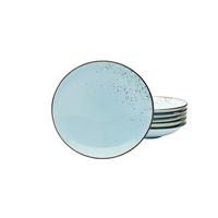 Set Globokih Krožnikov Lightblue, 6-Delni - pastelno modra, Trend, keramika (22cm) - Creatable