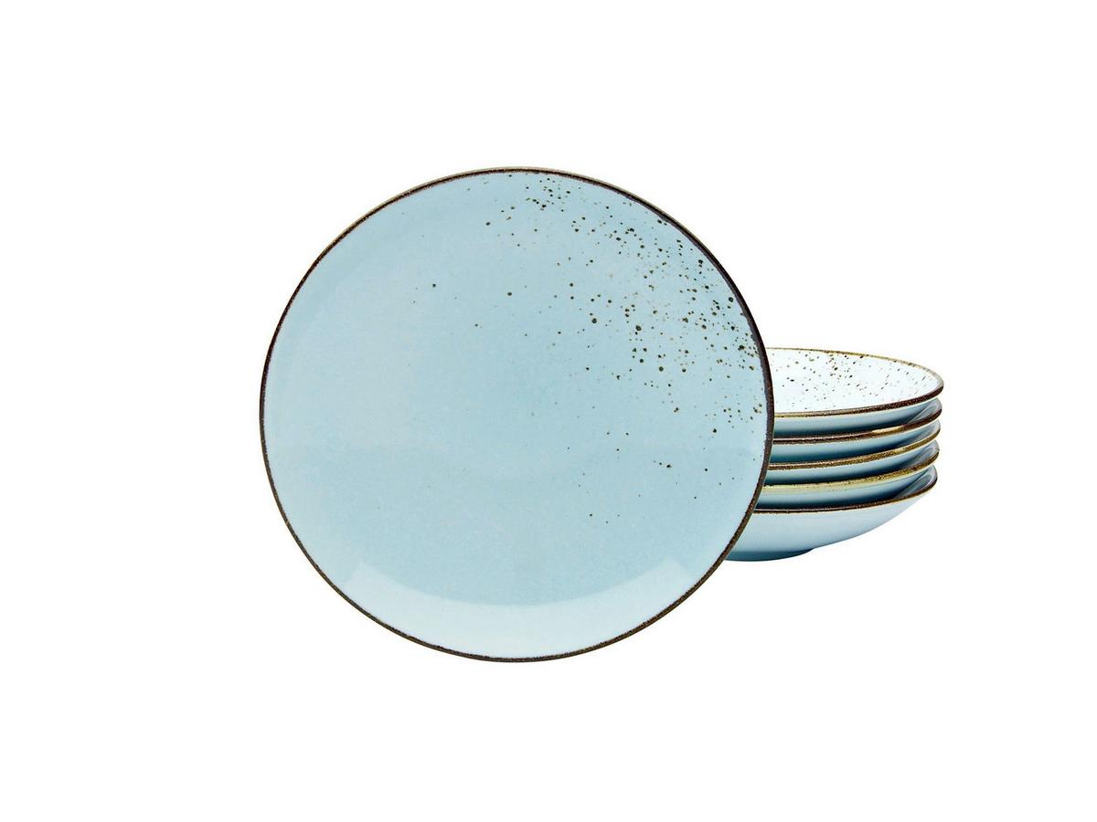 Set Globokih Krožnikov Lightblue, 6-Delni - pastelno modra, Trend, keramika (22cm) - Creatable