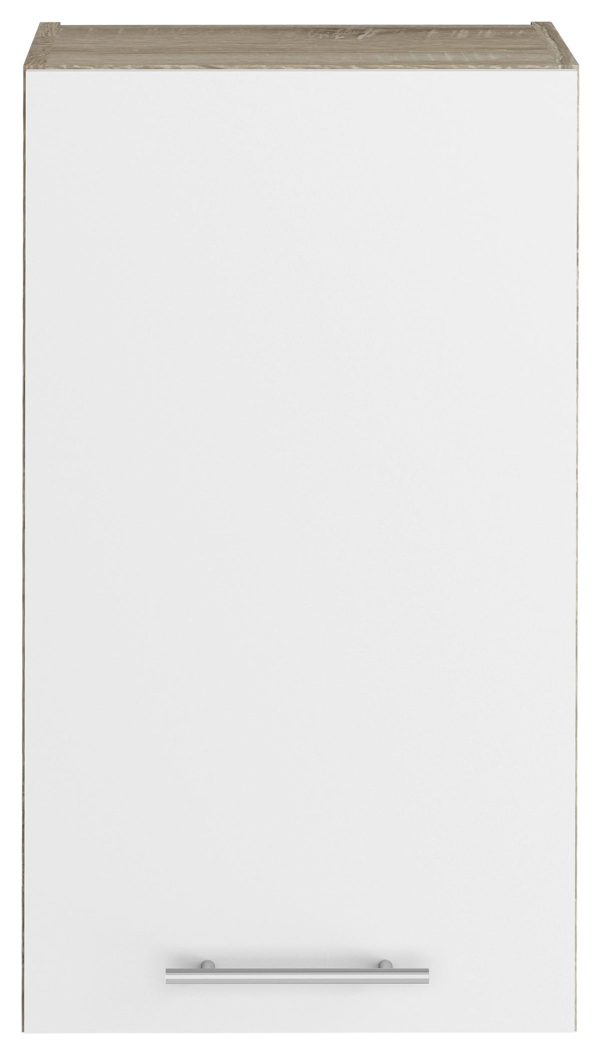 Konyhai Faliszekrény Corina - Sonoma tölgy/fehér, fa/fém (40/72,4/34,6cm)