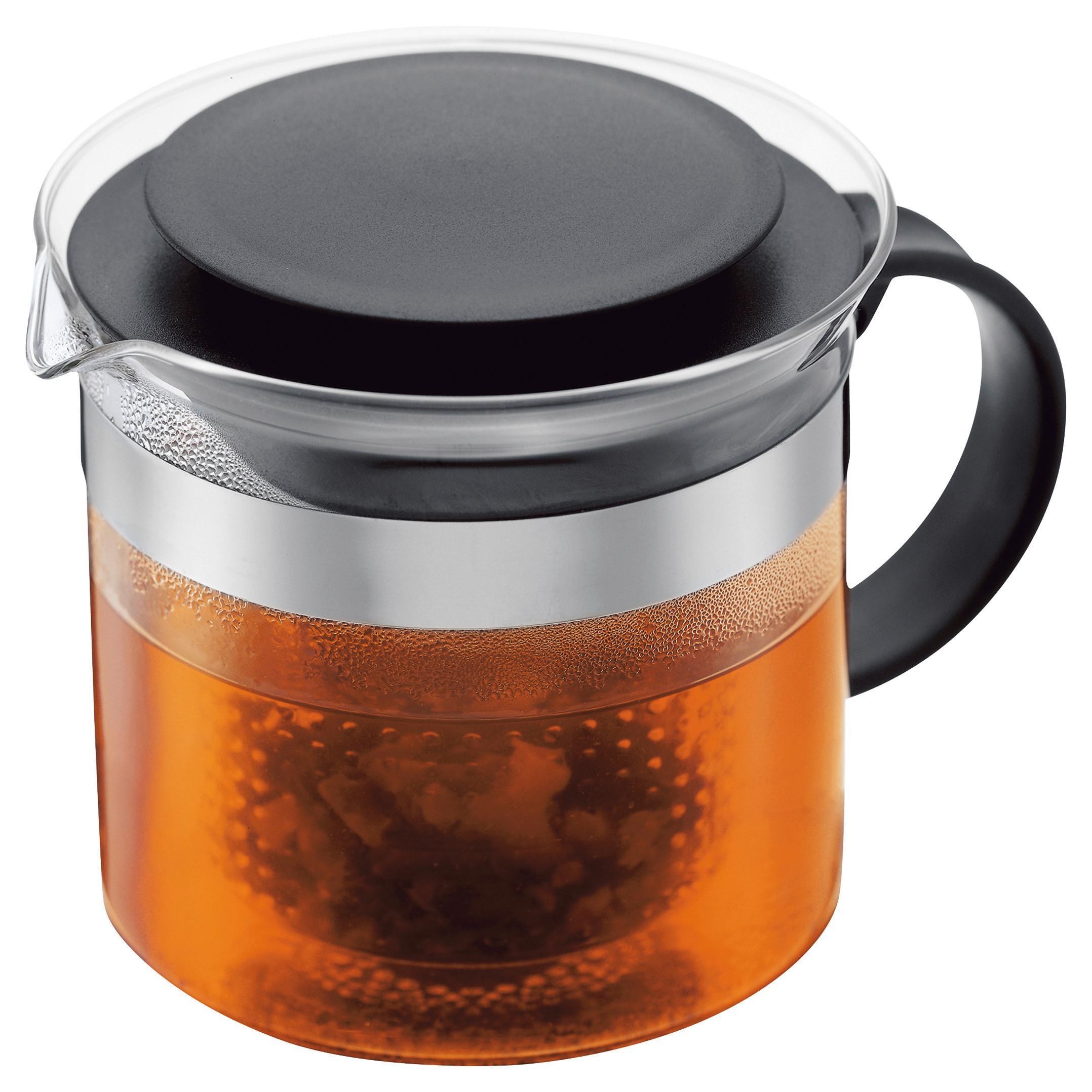 Teekanne Bodum-Bistro Nouveau Schwarz ca. 1,5l - Schwarz, KONVENTIONELL, Glas (21/16/16cm) - Bodum