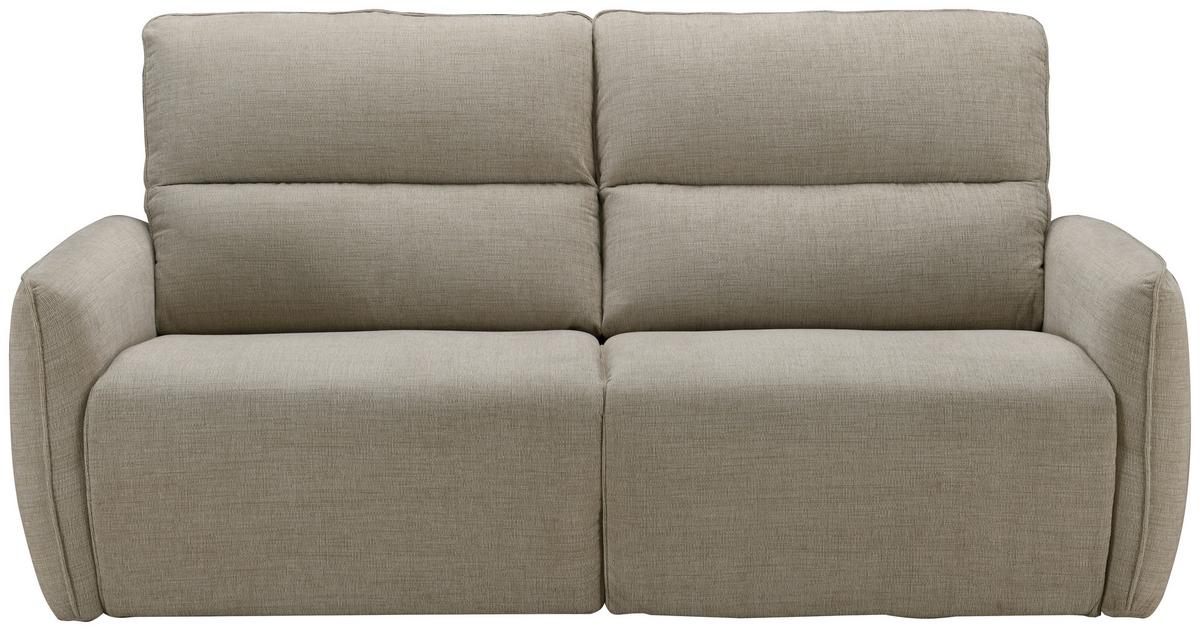 Dvosed Steffi, Bež, Električno Nastavljiv - črna/bež, Konvencionalno, kovina/tekstil (196/98/93cm) - Modern Living