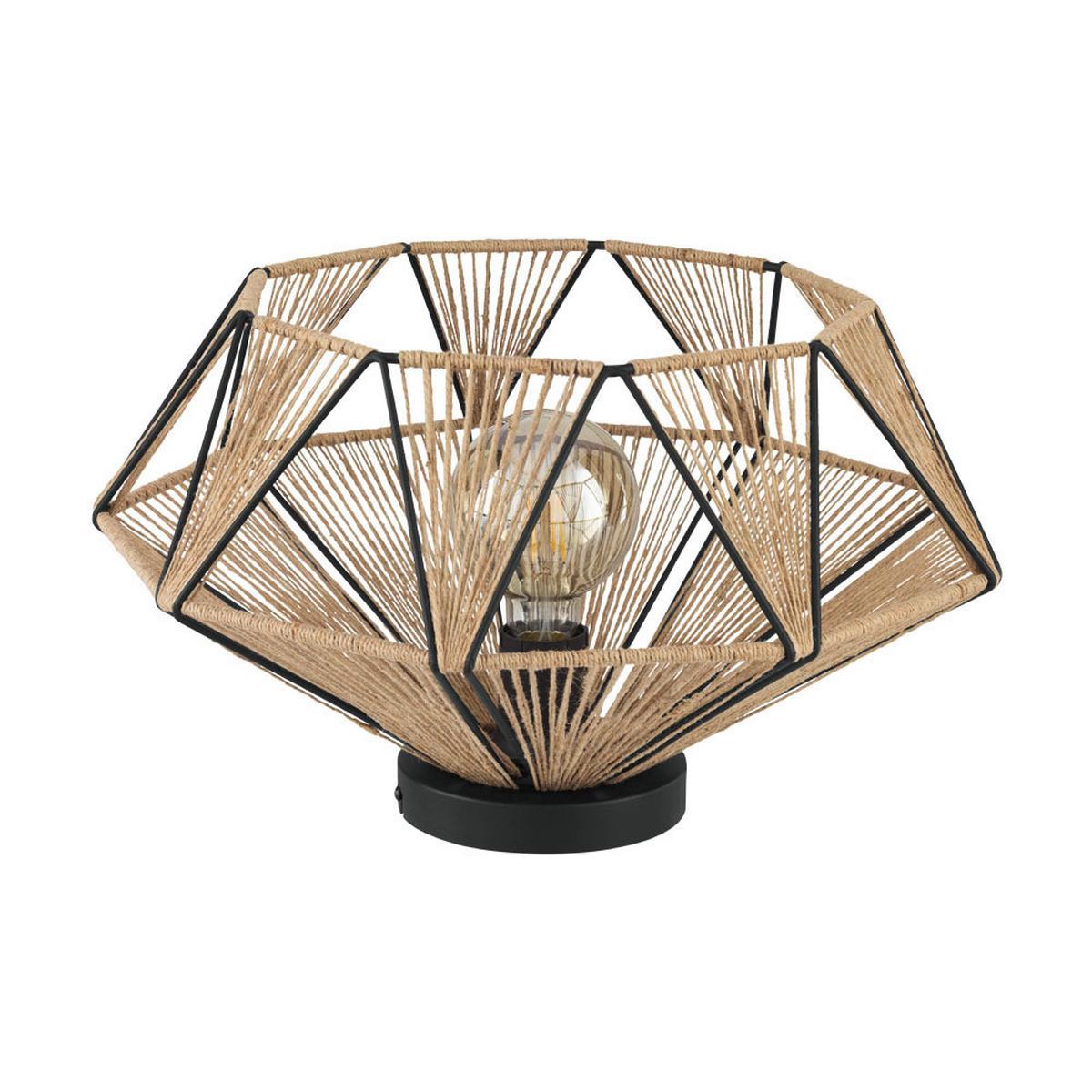 LAMPA SUFITOWA 43775*ADWICKLE - kolor naturalny/czarny, Natur, metal/tkanina (44,5/26cm) - Eglo