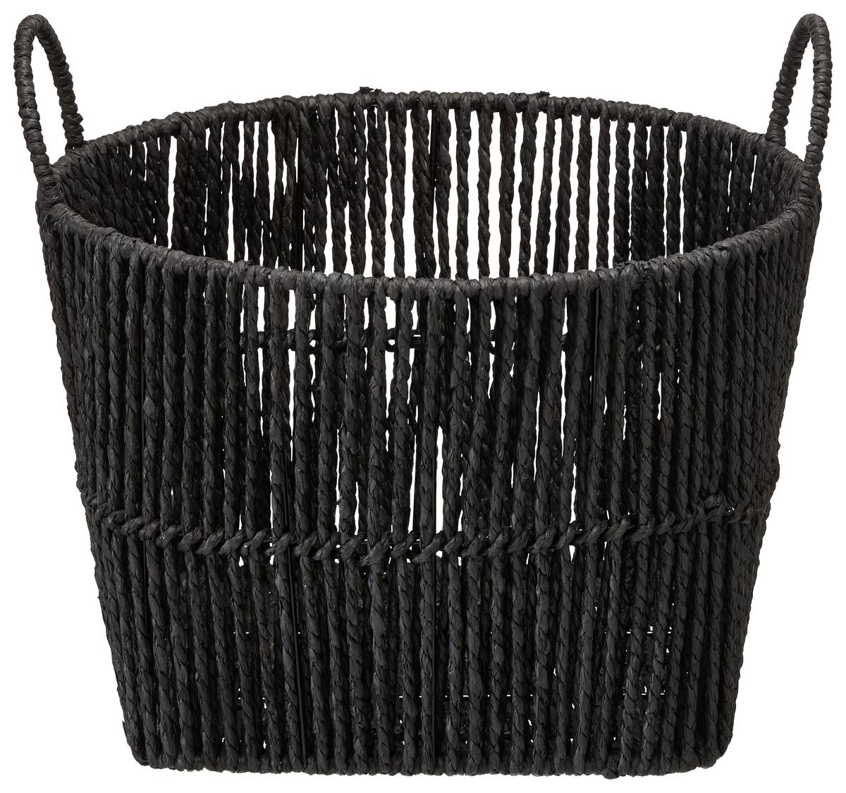 Kosár Aaron - fekete, fém/papír (32/29cm) - Modern Living