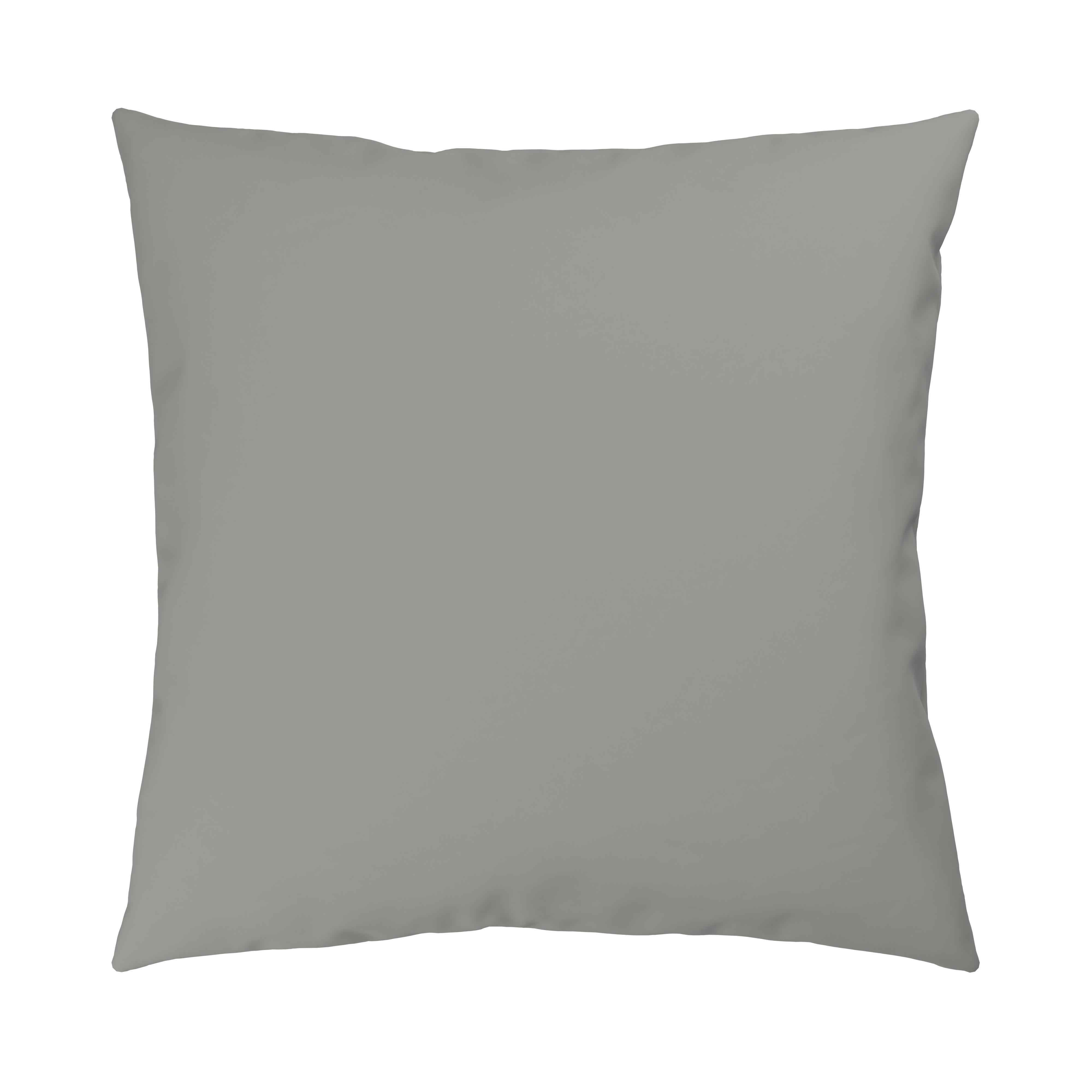 Kopfkissenbezug Julie Grau ca. 80x80cm - Grau, Textil (80/80cm) - Mömax