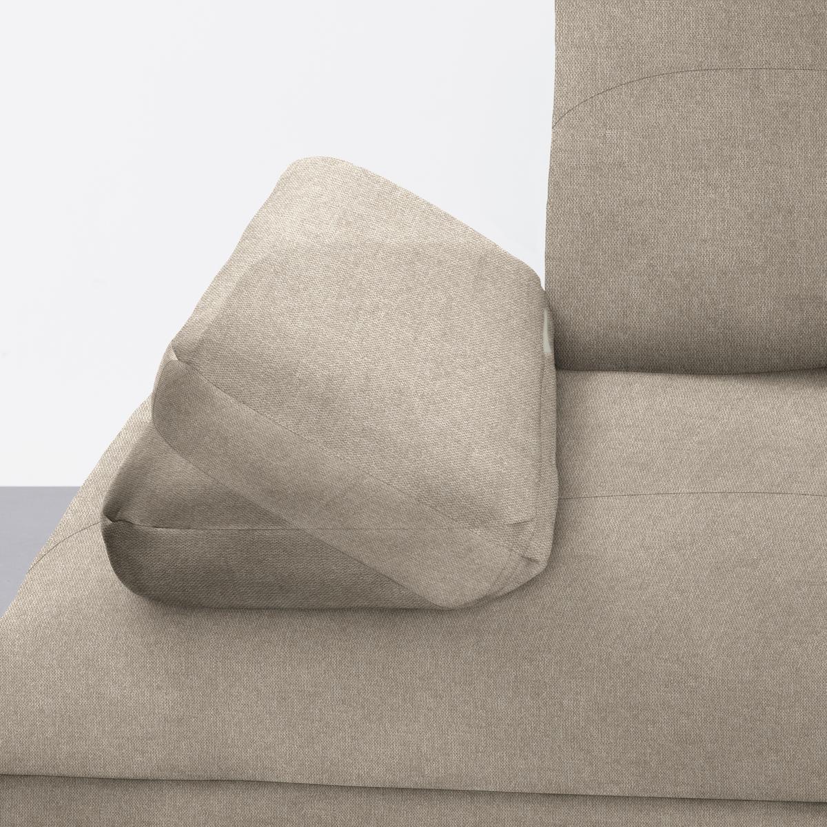 Wohnlandschaft Trendy Ecru - Ecru/Schwarz, Modern, Holzwerkstoff/Textil (250/93/310cm) - Premium Living