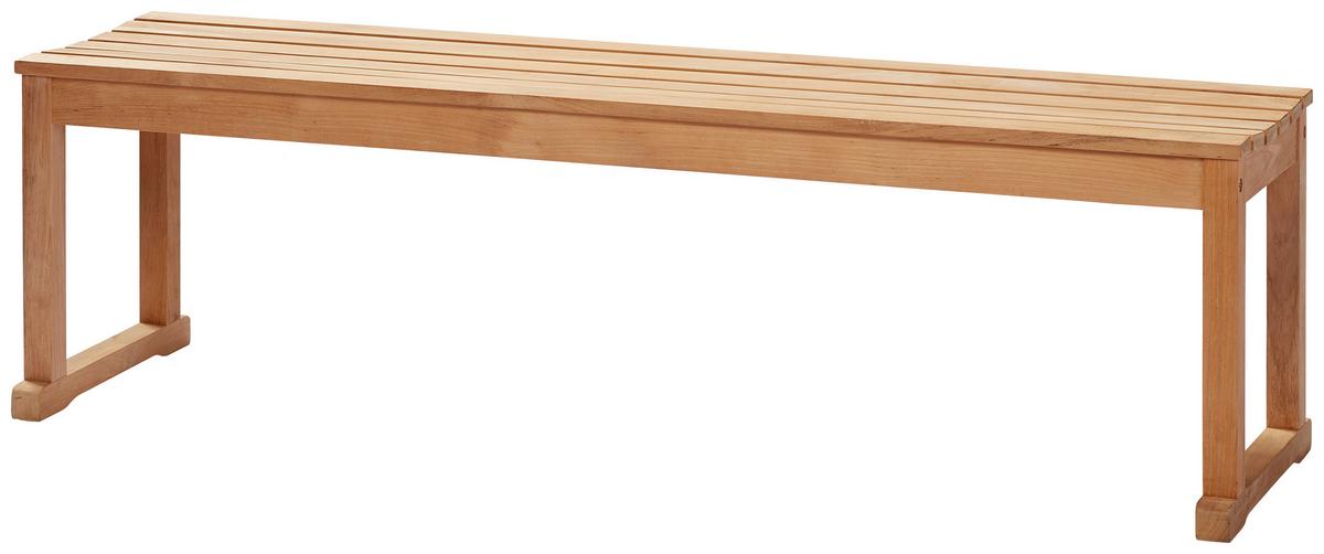 Sitzbank Vega - Teakfarben, Konventionell, Holz (150/43/40cm) - MID.YOU