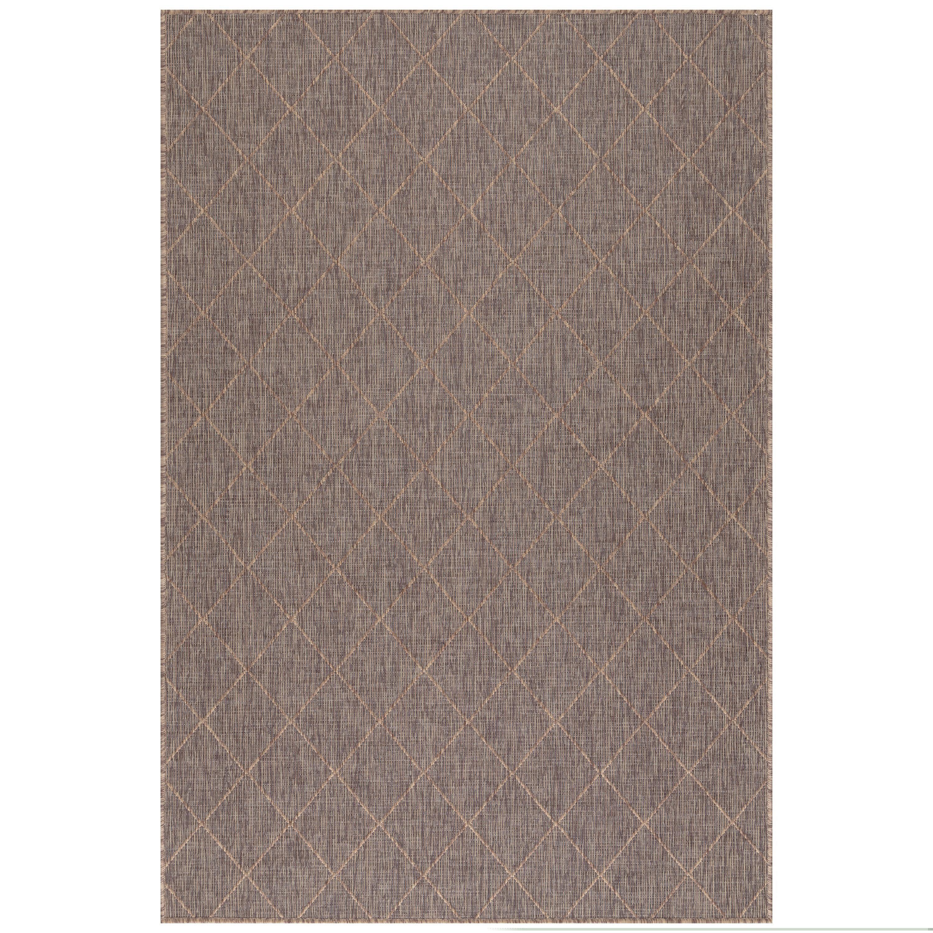 Preproga Za Zunanjo Uporabo Zagora, Rjava, 120x170cm - črna/rjava, Basics, tekstil (120/170cm) - Novel