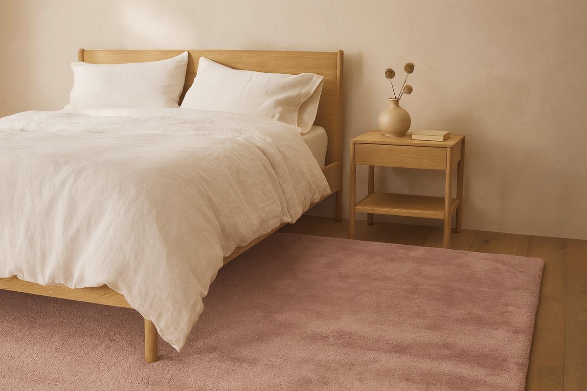 Hosszú Szálú Szőnyeg Emotion 525 - rózsaszín, Basics, textil (80cm) - Kayoom